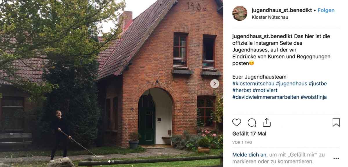 Das Jugendhaus ist nun auch auf Instagram!